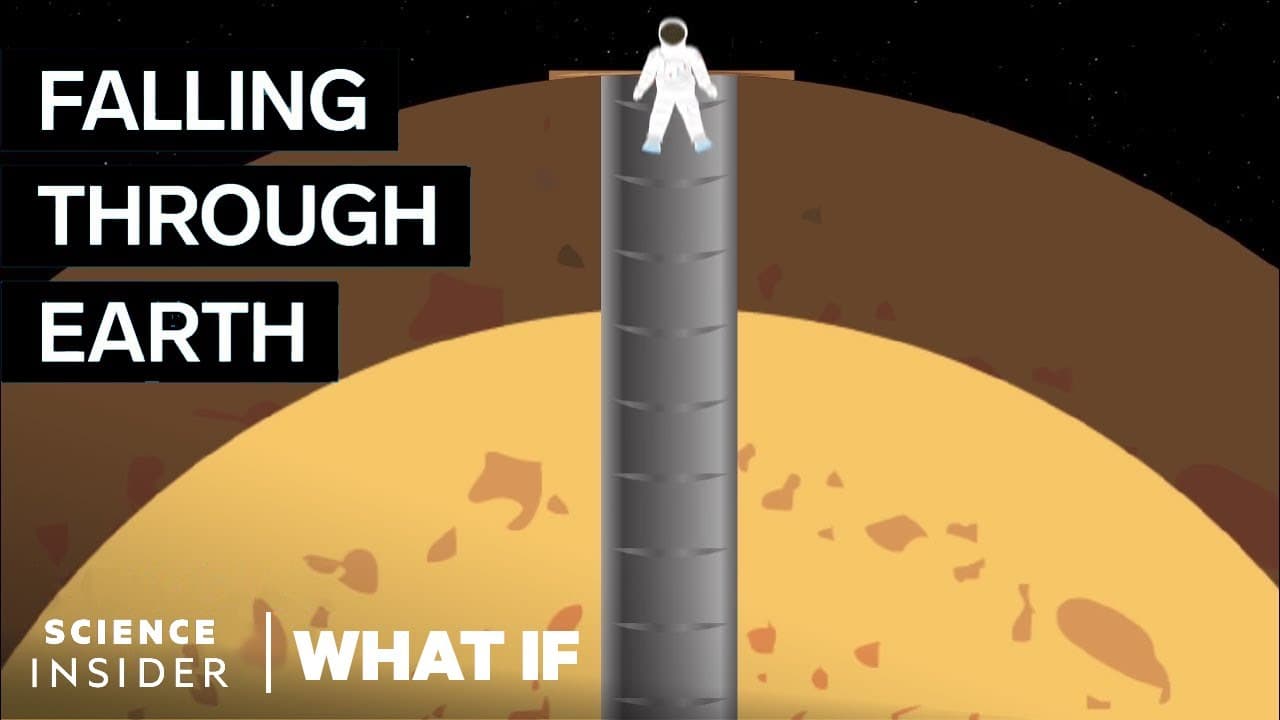 もし地球の裏までトンネルを掘って、穴に飛び込むとどうなる？