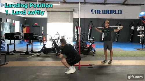 垂直跳びテクニック「膝を傷めない着地」