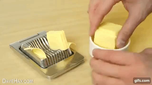 バターの便利な保存法