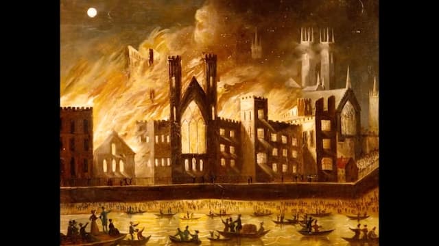 ウェストミンスター宮殿の火災