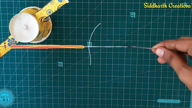 プロペラに針金をつける