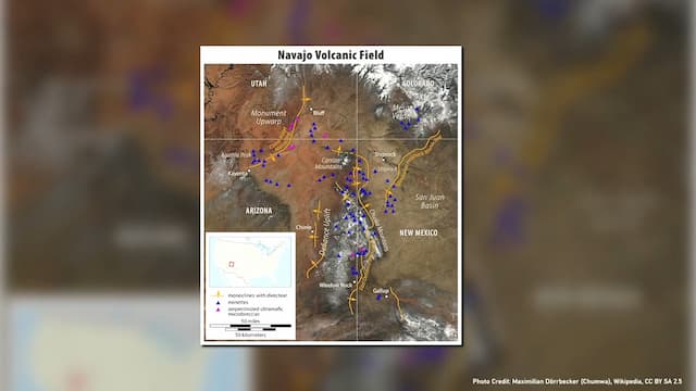 シップロック周囲の火山帯