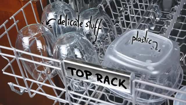 デリケートな食器の位置