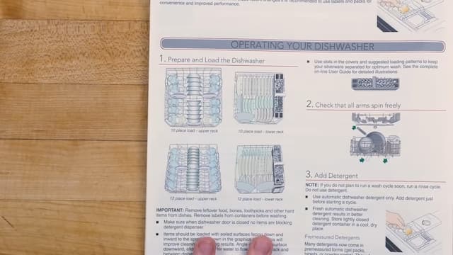 食器の並べ方の指示書