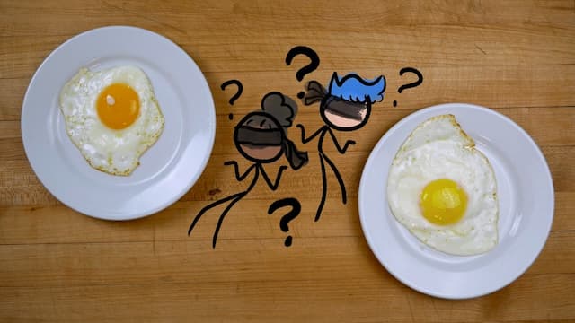目隠しをすると味の違いが分からない