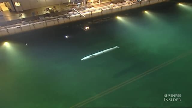 海洋での模擬テスト