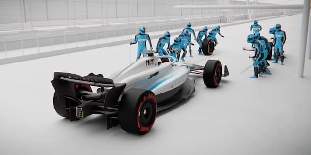 F1のピットインでのできごと