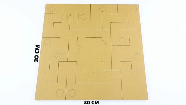 迷路の図案を描く