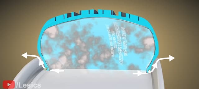 空気が逃げやすい